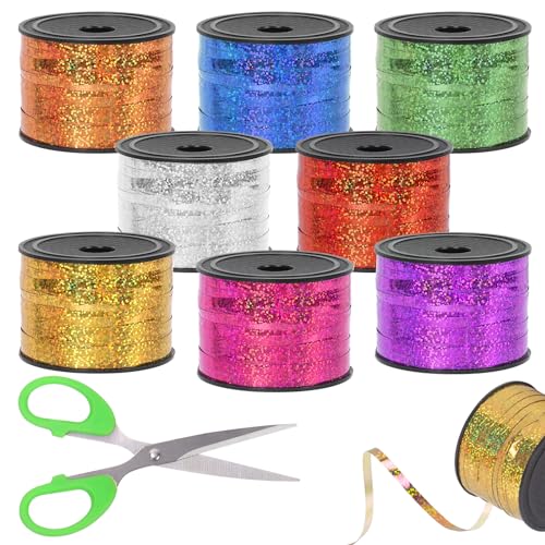 Tanstic 9Pcs glänzendes Curling Band Set, 800 Yards Total Metallic Ballon, Crimped Ballon Band String Ideal für Geschenkbox Verpackung, Party Geburtstag Dekorationen Tanstic 9Pcs glänzendes Curling Band Set, 800 Yards Total Metallic Ballon, Crimped Ballon Band String Ideal für Geschenkbox Verpackung, Party Geburtstag Dekorationen von Tanstic