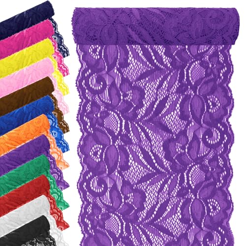 Tanstic Floral Pattern Fabric Lace Ribbon Lace Fabric Elastic Lace Rbbon for Wedding Decorations Gift Wrapping Tanstic Floral Pattern Fabric Lace Ribbon Lace Fabric Elastic Lace Rbbon for Wedding Decorations Gift Wrapping von Tanstic