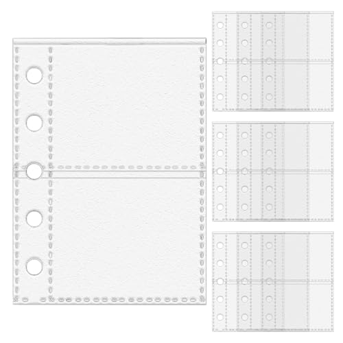 10 Stück M5 Binder Pockets Klarsichthüllen Ringbuch Binder Taschen M5 Prospekthüllen Budget Zipless Umschläge Ringordner Bindertaschen Schutzhülle Mit 5 Löchern Für Zeichner Studenten von Tanxemery