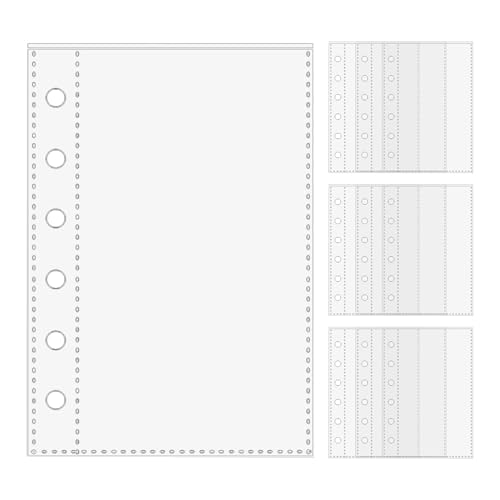 Binder Taschen 10 Stück 6 Löcher Reißverschluss Ordner, Wasserdicht Bindertaschen, Transparent Geld Budget Umschläge, Budget Planer Zubehör Für Binder Für Büroangestellte Projektleiter von Tanxemery