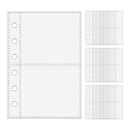 Binder Taschen 10 Stück 6 Löcher Reißverschluss Ordner, Wasserdicht Bindertaschen, Transparent Geld Budget Umschläge, Budget Planer Zubehör Für Binder Für Büroangestellte Projektleiter von Tanxemery