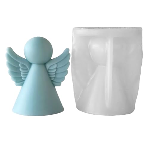 Engel Kerzenform,3D Engel Aromatherapie Duftkerzen Gießform - Einfache Entformung Bastelhilfe Für Schokolade Ton Seife Muffin Dessert Engel Kerzenform,3D Engel Aromatherapie Duftkerzen Gießform - Einfache Entformung Bastelhilfe Für Schokolade Ton Seife Muffin Dessert von Tanxemery