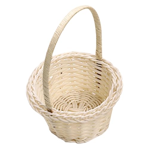 Körbe Für Blumenmädchen, Korb Obstkorb, Weidenkorb Mit Handhaben Geflochtener Blumenkorb Hochzeitskorb Mini Hochzeit Süßigkeiten Korb Dekokorb Für Hochzeitszeremonie von Tanxemery