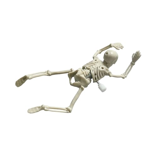 Tanxemery Halloween Skelett Spielzeug Figur - Witziges Krabbelndes Uhrwerk Spielzeug Mit Totenkopf Für Kinder - Dekorative Schädel Deko für Regale Partys Kinder Erwachsene Geburtstag von Tanxemery