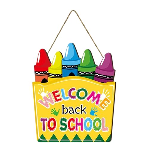 Willkommen Schild Für Schule, Kreidetafel Als Türschild, Wiederverwendbare Fotos Dekoration Klassenzimmer Kinderzimmer Mädchen von Tanxemery