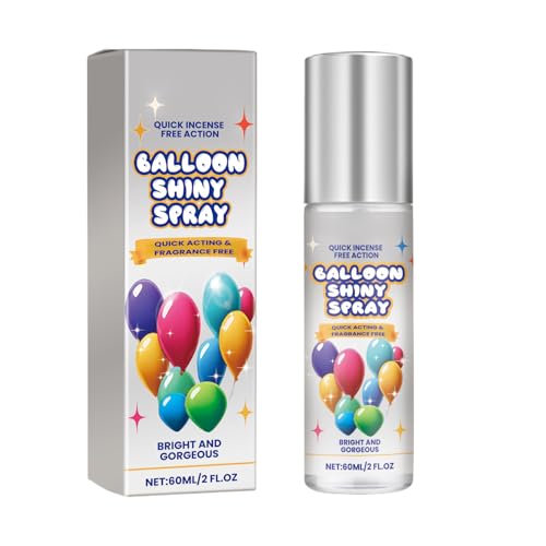 Ballonglanzspray Für Draußen | Latex Ballon Glanzspray 60ml - Glanznebel Deko Ballon Aufheller Für Geburtstag Zuhause Outdoor Indoor Festival Party Hochzeit Ballonglanzspray Für Draußen | Latex Ballon Glanzspray 60ml - Glanznebel Deko Ballon Aufheller Für Geburtstag Zuhause Outdoor Indoor Festival Party Hochzeit von Tanxier