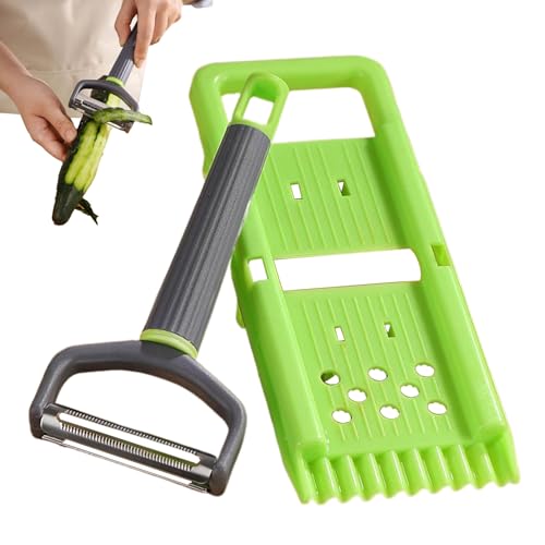 Küchenschäler, Kartoffelschäler Und Käseraspel Set, Küchenhilfen Schälwerkzeuge, Edelstahlraspel Reibe für Karotten Gurken Zucchini von Tanxier