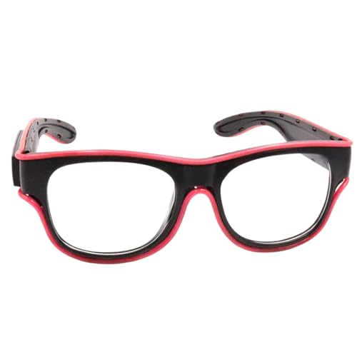 Leuchtende Brille | LED Neon Brille - Leuchtende Accessoires für Erwachsene Kinder Tanzfestivals Cosplay Hochzeit Geburtstag von Tanxier