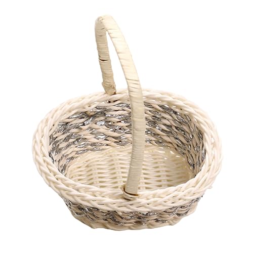 Mini Geflochtener Korb | Floraler Tischdekoration Für Hochzeitstisch Aus Kunstrattan | Natürlicher Aufbewahrungskorb Für Wohnzimmer Schlafzimmer Deko Mini Geflochtener Korb | Floraler Tischdekoration Für Hochzeitstisch Aus Kunstrattan | Natürlicher Aufbewahrungskorb Für Wohnzimmer Schlafzimmer Deko von Tanxier