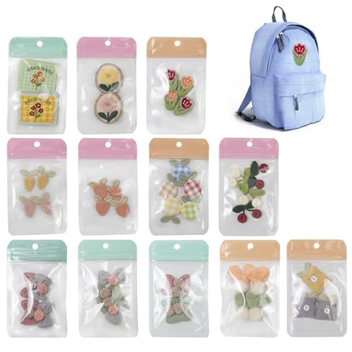 Nähen Sie Flecken für Jacken, Applique -Patches | Gestickte Blumenflecken niedlich 46x | Kleidung nähen Dekoration Kleidung Löcher Reparieren Sie Accessoires für Pullover von Tanxier