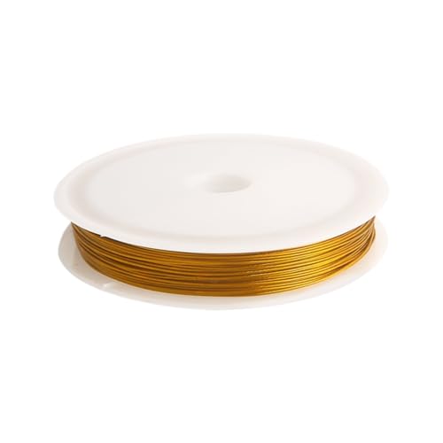 Perlendraht Zum Auffädeln - Metallperlendraht für die Herstellung von Schmuck - Perlen Draht Bastelbedarf Dünne Schnur Für Frauen Männer Anfänger Projekte Armband Florale Deko Perlendraht Zum Auffädeln - Metallperlendraht für die Herstellung von Schmuck - Perlen Draht Bastelbedarf Dünne Schnur Für Frauen Männer Anfänger Projekte Armband Florale Deko von Tanxier