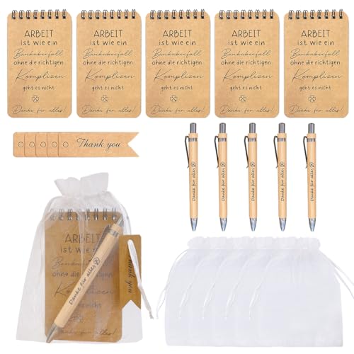 Dankeschön Geschenk für Kollegen Abschiedsgeschenk Kollegen Danke für Alles, Kugelschreiber Notizblock Set Abschied Kollegin Mitarbeiter Geschenk Team Geschenk Kleine Geschenke für Kollegen (6 Sets) Dankeschön Geschenk für Kollegen Abschiedsgeschenk Kollegen Danke für Alles, Kugelschreiber Notizblock Set Abschied Kollegin Mitarbeiter Geschenk Team Geschenk Kleine Geschenke für Kollegen (6 Sets) von TanyoKing