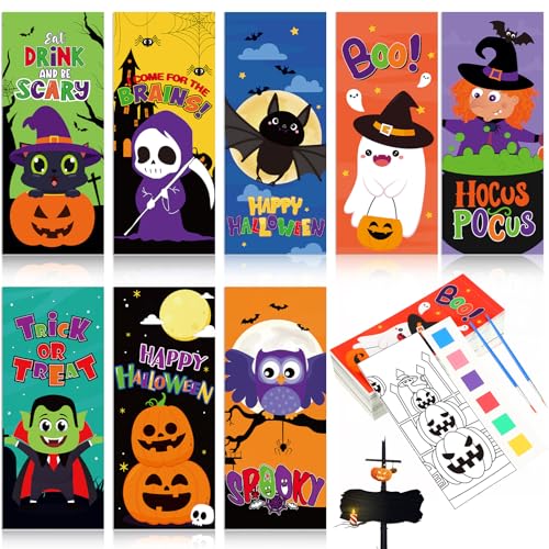 TaoBary 32-teiliges Set für Halloween-Aquarell-Malbücher mit Pinsel und Farbe, Kunst und Handwerk, Aquarell-Malsets für Kinder, Malen mit Wassermalbüchern, Geburtstagsgeschenke, Klassenzimmerpreise TaoBary 32-teiliges Set für Halloween-Aquarell-Malbücher mit Pinsel und Farbe, Kunst und Handwerk, Aquarell-Malsets für Kinder, Malen mit Wassermalbüchern, Geburtstagsgeschenke, Klassenzimmerpreise von TaoBary