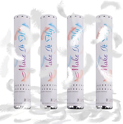 Konfettikanone, Taozoey Feder-Konfettikanone*4, Party Popper, Konfettikanone Hochzeit, Konfetti-Shooter, Konfettikanonen für Hochzeit, Party, Geburtstag, Silvester Konfettikanone, Taozoey Feder-Konfettikanone*4, Party Popper, Konfettikanone Hochzeit, Konfetti-Shooter, Konfettikanonen für Hochzeit, Party, Geburtstag, Silvester von Taozoey