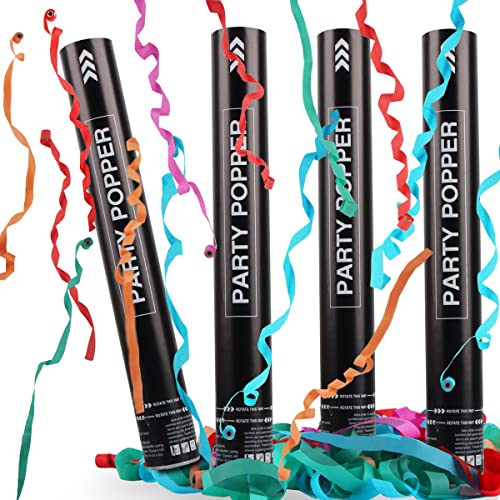 Konfettikanonen*4, Taozoey Party-Popper 40 cm, 5-8m Effekthöhe, Konfetti Kanonen, Konfetti-Shooter, Konfetti Bombe für Hochzeit, Geburtstag, Babyparty, Absolvent, Party Konfettikanonen*4, Taozoey Party-Popper 40 cm, 5-8m Effekthöhe, Konfetti Kanonen, Konfetti-Shooter, Konfetti Bombe für Hochzeit, Geburtstag, Babyparty, Absolvent, Party von Taozoey