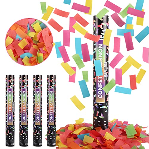 Konfettikanonen*4, Taozoey Party-Popper 40 cm, 5-8m Effekthöhe, Konfetti Kanonen, Konfetti-Shooter, Konfetti Bombe für Hochzeit, Geburtstag, Babyparty, Absolvent, Party Konfettikanonen*4, Taozoey Party-Popper 40 cm, 5-8m Effekthöhe, Konfetti Kanonen, Konfetti-Shooter, Konfetti Bombe für Hochzeit, Geburtstag, Babyparty, Absolvent, Party von Taozoey