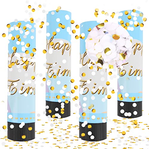 Konfettikanonen Set, Taozoey 4 Stück Konfetti Shooter, Party Popper, Handheld Konfetti Poppers, Papier Konfettikanonen, für Valentinstag, Hochzeit, Partys, Geburtstage, Silvester Konfettikanonen Set, Taozoey 4 Stück Konfetti Shooter, Party Popper, Handheld Konfetti Poppers, Papier Konfettikanonen, für Valentinstag, Hochzeit, Partys, Geburtstage, Silvester von Taozoey