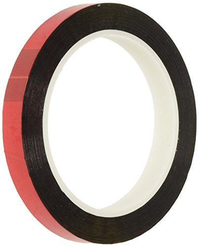 TapeCase 1/4-5-MPFT-Red Metallisiertes Polyester-Klebeband, 0,64 cm x 4,57 m, Rot, 1 Rolle von TapeCase