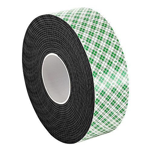 TapeCase 1.75-5-4056 Natürliches Polyurethan-Klebeband, doppelt beschichtetes Schaumstoff, 200 V, Dielektrische Stärke, 5 Meter Länge, 4,4 cm Breite von 3M