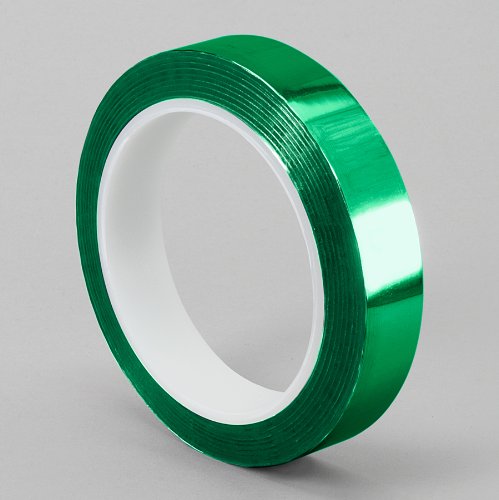 TapeCase 3/4-72-MPFT-Green Metallisiertes Polyester-Klebeband, 1,9 cm x 65,8 m, Grün, 1 Rolle von TapeCase