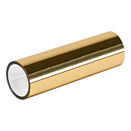 TapeCase 72YD-GOLD TC830 Gold-Metallisiertes-Polyester/Acryl-Klebeband, 0,005 cm dick, 65,8 m Länge, 21 cm Breite, 1 Rolle von TapeCase
