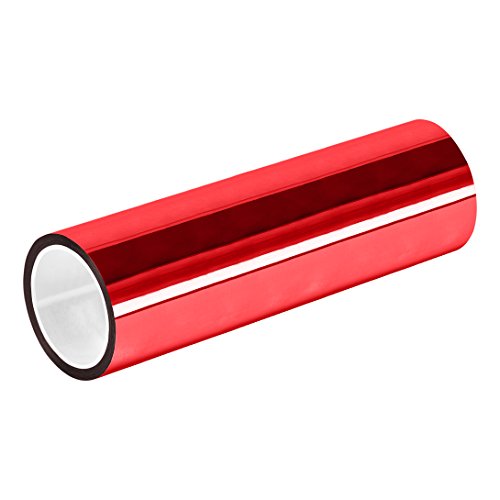 TapeCase 72YD-RED TC830 Rotes-Metallisiertes-Polyester/Acryl-Klebeband, 0,005 cm dick, 65,8 m Länge, 20,2 cm Breite, 1 Rolle von TapeCase