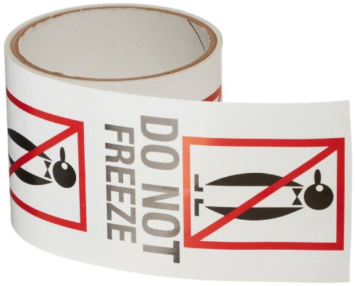 TapeCase SHIPLBL-019-50 "Do Not Freeeze" Etiketten, 50 Stück pro Packung von TapeCase