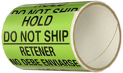 TapeCase SHIPLBL-106-50"Hold Do Not Ship/Retener No Debe Enviarse", 50 Stück pro Packung TapeCase SHIPLBL-106-50"Hold Do Not Ship/Retener No Debe Enviarse", 50 Stück pro Packung von TapeCase