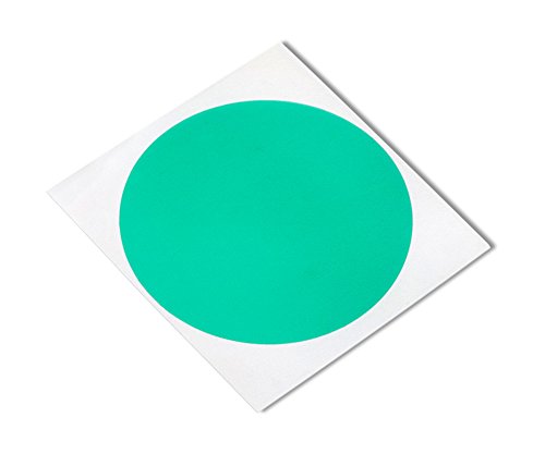 tapecase gd-1.800 "-250 grün Polyester/Silikon Klebeband mit rutschsicher, 4,6 cm Länge, 4,6 cm Breite, 4,6 cm Durchmesser Kreis (250 Stück) von TapeCase