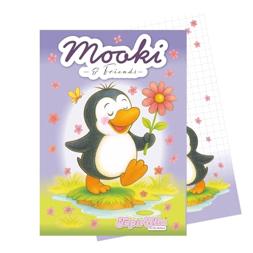Tapirella Notizblock für Kinder, Schreibblock Mooki & Friends, Freundschaft, Gedanken, Erinnerungen, Skizzieren Motiv 2, 50 Seiten, A6 Format, Schule, Büro, Homeoffice Tapirella Notizblock für Kinder, Schreibblock Mooki & Friends, Freundschaft, Gedanken, Erinnerungen, Skizzieren Motiv 2, 50 Seiten, A6 Format, Schule, Büro, Homeoffice von Tapirella