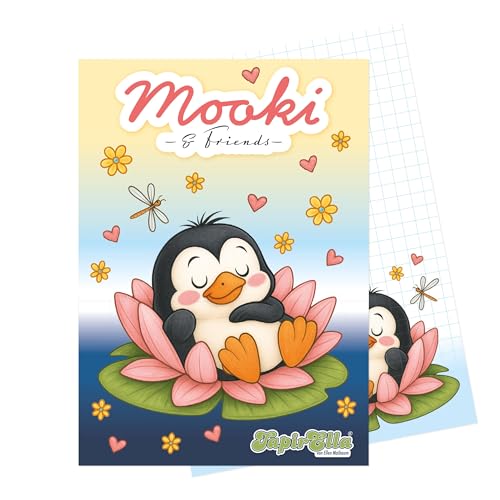 Tapirella Notizblock für Kinder, Schreibblock Mooki & Friends, Freundschaft, Gedanken, Erinnerungen, Skizzieren Motiv 3, 50 Seiten, A6 Format, Schule, Büro, Homeoffice Tapirella Notizblock für Kinder, Schreibblock Mooki & Friends, Freundschaft, Gedanken, Erinnerungen, Skizzieren Motiv 3, 50 Seiten, A6 Format, Schule, Büro, Homeoffice von Tapirella