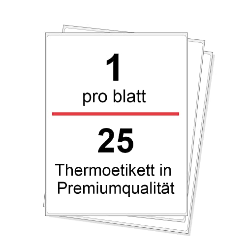 Etiketten Selbstklebend Bedruckbar Sticker Aufkleber A4,1 pro Blatt, 25 Blatt, 210 x 297 mm selbstklebende, matte Adress-Mailing-Druckeretiketten für Inkjet-Laser-A4-Drucker Etiketten Selbstklebend Bedruckbar Sticker Aufkleber A4,1 pro Blatt, 25 Blatt, 210 x 297 mm selbstklebende, matte Adress-Mailing-Druckeretiketten für Inkjet-Laser-A4-Drucker von Tapsin