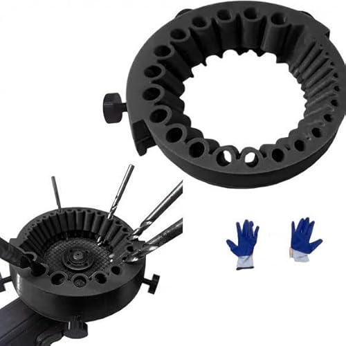 Bohrerschleifgerät, Alt Bohrers Bohrer Schleifgerät, 2025 New Bohrerschärfgerät, 2 bis 13 mm Drill Bits zum Schleifen 125 mm Schleifaufsatz für Winkelschleifer Mit Handschuhe (Schwarz) von Tarange