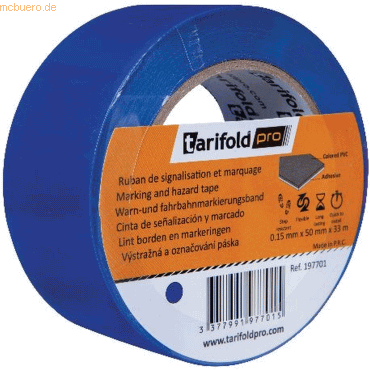 Tarifold Pro Bodenmarkierungsband 50mmx33m blau Tarifold Pro Bodenmarkierungsband 50mmx33m blau von Tarifold Pro
