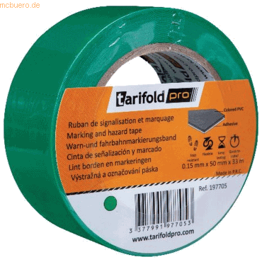 Tarifold Pro Bodenmarkierungsband 50mmx33m grün von Tarifold Pro