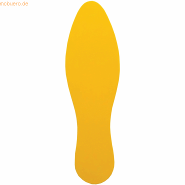 Tarifold Pro Fußbodensymbol 'Fuß' 28x8,4cm gelb von Tarifold Pro