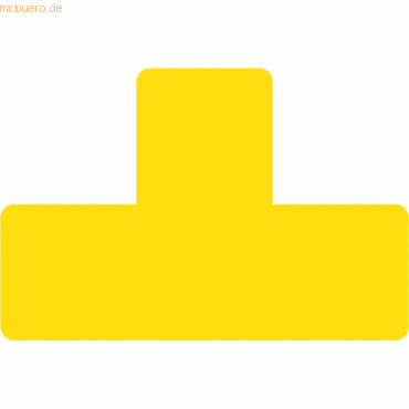 Tarifold Pro Fußbodensymbol 'T' 15cm gelb von Tarifold Pro