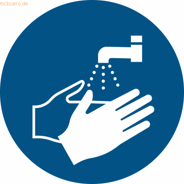 10 x Tarifold Sicherheitspiktogramm - Hände waschen 200mm von Tarifold