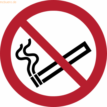 10 x Tarifold Sicherheitspiktogramm - Rauchen verboten 100mm von Tarifold