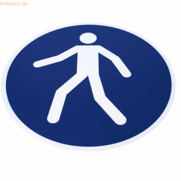 Tarifold Sicherheitspiktogramm Fußgängerweg benutzen selbstklebend 430 von Tarifold