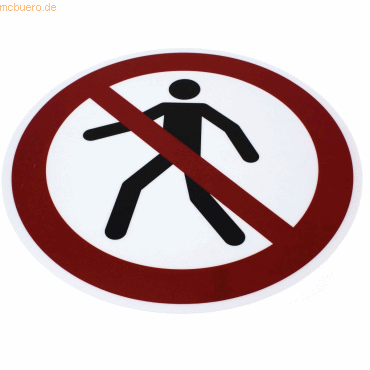 Tarifold Sicherheitspiktogramm Keine Fußgänger selbstklebend 430x375mm von Tarifold