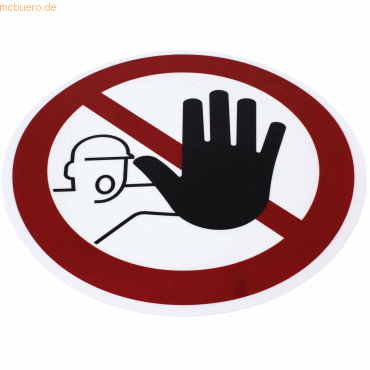 Tarifold Sicherheitspiktogramm Zutritt für unbefugte Personen verboten von Tarifold
