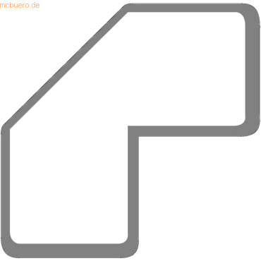 Tarifold Bodenkennzeichnungssymbol 'L' 100x50mm PVC selbstklebend weiß von Tarifold