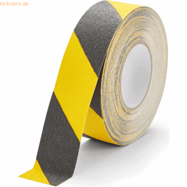 Tarifold Bodenmarkierungsband Anti-Rutsch 50mmx18,3m schwarz/gelb von Tarifold