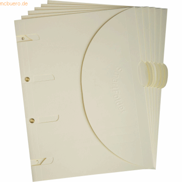 Tarifold Ordnungsmappe Smartfolder A4 Standard creme VE=100 Stück von Tarifold