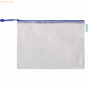 Tarifold Reißverschlusstasche PVC blau A4 330x240mm VE=8 Stück von Tarifold