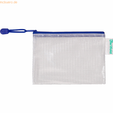 Tarifold Reißverschlusstasche PVC blau A6 175x125mm VE=8 Stück von Tarifold