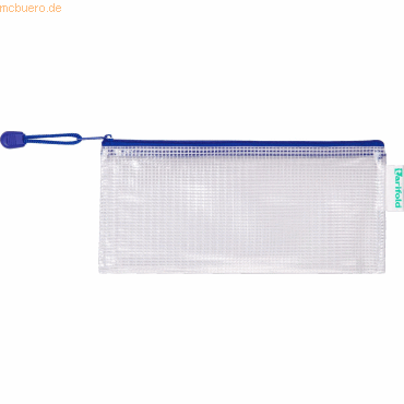 Tarifold Reißverschlusstasche PVC blau DL 250x215mm VE=8 Stück von Tarifold