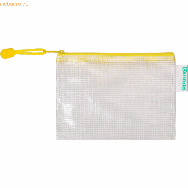Tarifold Reißverschlusstasche PVC gelb A6 175x125mm VE=8 Stück von Tarifold