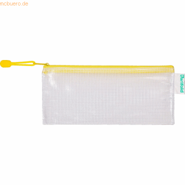 Tarifold Reißverschlusstasche PVC gelb DL 250x215mm VE=8 Stück von Tarifold
